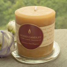 Load image into Gallery viewer, Beeswax Pillar Natural Candle from Canada 3x3