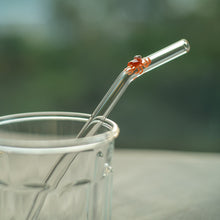 Load image into Gallery viewer, Crab Glass Drinking Straw