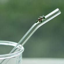 Load image into Gallery viewer, Turtle Glass Drinking Straw