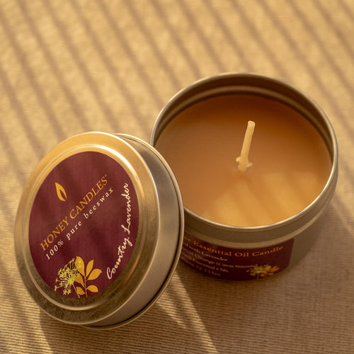 100% Pure Beeswax Candle Tin from Canada