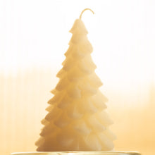 Load image into Gallery viewer, 100% Natural Yule Tree Beeswax Candle
