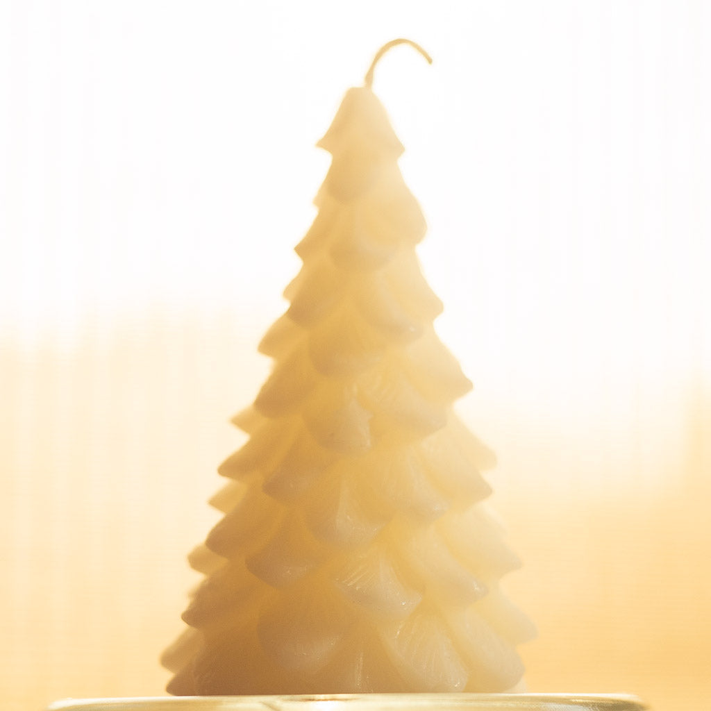 100% Natural Yule Tree Beeswax Candle