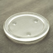 Load image into Gallery viewer, Clear Glass round Pillar Candle Plate
