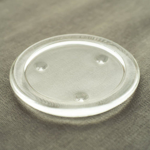 Clear Glass round Pillar Candle Plate