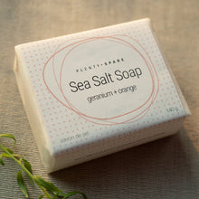 Load image into Gallery viewer, Natural Handmade Vegan Sea Salt Bar Soap from Canada
