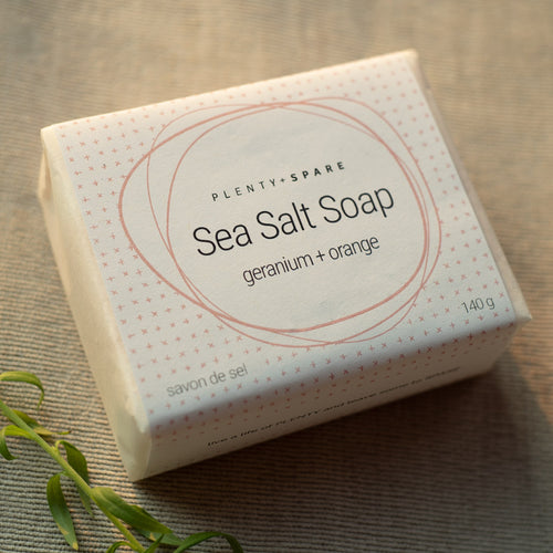 Natural Handmade Vegan Sea Salt Bar Soap from Canada